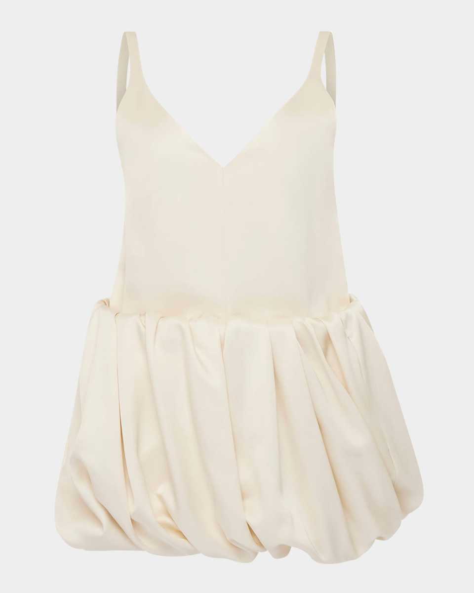 Rolled Hem Duchesse Mini Dress